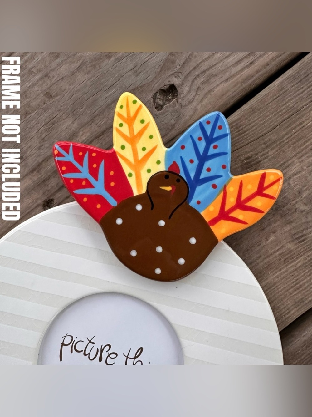 Coton Colors Happy Everything Mini Turkey Thanksgiving Attachment